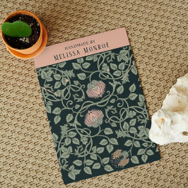 Elegante Wildblumen Necklace Earring Display Card