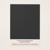 Elegante Wildblumen Necklace Jewelry Display Card (Rückseite)