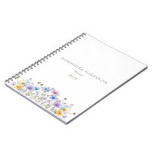 Elegante Wildblumen Notizblock (Linke Seite)