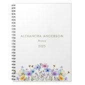 Elegante Wildblumen Notizblock (Vorderseite)