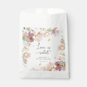 Elegante Wildblumen rosa Brautparty Geschenktütchen (Vorderseite)