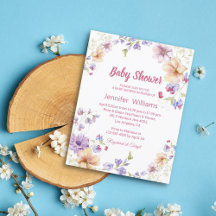 elegante Wildblumen Rosa Drehbuchschreiberin Babyd