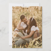 Elegante Wildblumen-Rustikal Sage-Hochzeit Save The Date (Rückseite)