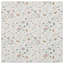 Elegante Wildblumen- & Schmetterlings-Toile-De-Jou