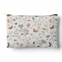Elegante Wildblumen- & Schmetterlings-Toile-De-Jou