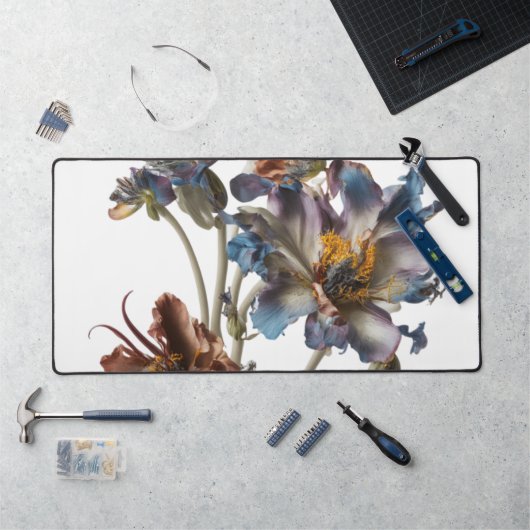 elegante Wildblumen Schreibtischunterlage (Arbeitsplatz)