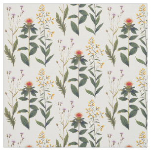 Elegante Wildblumen und Schluchten Die Natur Lover Stoff