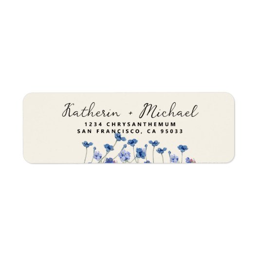 Elegante Wildblumen Wiese Hochzeit (Vorne)