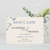 Elegante Wildblumen Wiese Hochzeit Save The Date (Stehend Vorderseite)