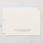 Elegante Wildblumen Wiese Hochzeit Save The Date (Rückseite)