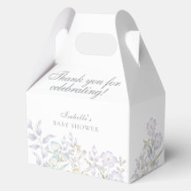Elegante Wildblumenwiese Baby Shower Giebel