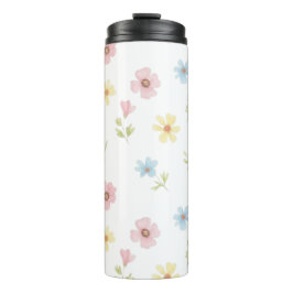 Elegante Wildblumenwiese-Isolierflasche - Soft Thermosbecher