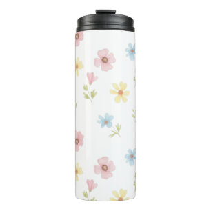 Elegante Wildblumenwiese-Isolierflasche - Soft Thermosbecher
