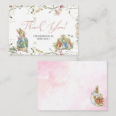 Elegante WildblumePeter Flat Note Card Mitteilungskarte (Vorne/Hinten)