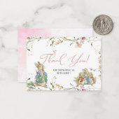 Elegante WildblumePeter Flat Note Card Mitteilungskarte (Vorderseite/Rückseite Beispiel)