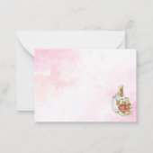 Elegante WildblumePeter Flat Note Card Mitteilungskarte (Rückseite)