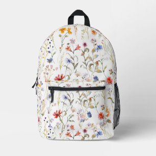 Elegante wilde Blume Bedruckter Rucksack
