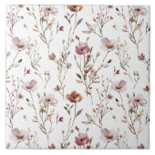 Elegante wilde Blume Fliese (Vorderseite)