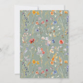 Elegante wilde Blume Splash & Spa Tamaro Einladung (Rückseite)