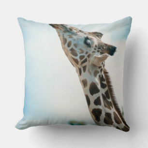 Elegante Wilde-Giraffen-Wurfkissen – Safari-Tier Kissen