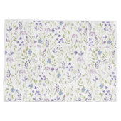 Elegante Wilde Purpurblume Große Geschenktüte (Rückseite)