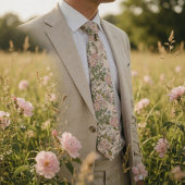 Elegante Wilde Rosen Blume Krawatte