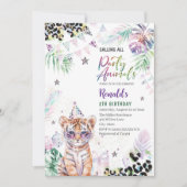 Elegante Wildkindsafartiere in Wasserfarbe 2Th B Einladung (Vorderseite)