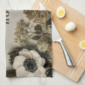 Elegante "Willkommen daheim"-Grußbotschaft mit bot Geschirrtuch (Viertel Falte)