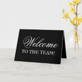 Elegante Willkommen im Team! Grußkarte Karte (Gelbe Blume)