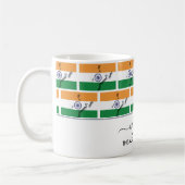 Elegante Willkommene INDIA FLAG Kaffee Tasse (Links)