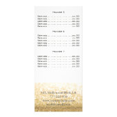 Elegante Wimpern und Augenbrauenglanz Werbekarte (Hinten)