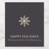 Elegante Wine Bar Weinetikett (Einzelnes Label)