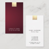 Elegante Wine Bar Wine Club Visitenkarte (Vorne/Hinten)