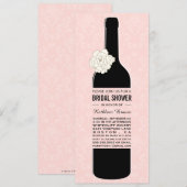 Elegante Wine Bridal Dusche Einladung (Vorne/Hinten)