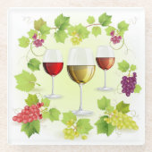 Elegante Wine Glasuntersetzer