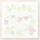 Elegante Wine Glasuntersetzer