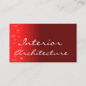 Elegante Wine Red Glitzer Stars Beruflich Einfach Visitenkarte (Vorderseite)