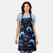 Elegante Winter Arch Muster Schürze mit Individuel (Getragen)