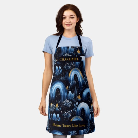 Elegante Winter Arch Muster Schürze mit Individuel (Getragen)