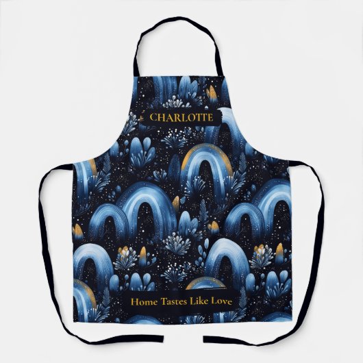 Elegante Winter Arch Muster Schürze mit Individuel (Vorderseite)