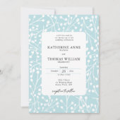 Elegante Winter Berries Ice Einladung (Vorderseite)