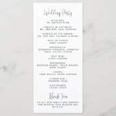 Elegante Winter Berries Pine Cone Weihnachtsfeier Programm (Rückseite)