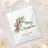 Elegante Winter Berries Urlaubsparty Geschenktütchen (Ausgeschnitten)