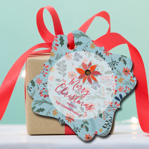 Elegante Winter Blume Weihnachten Extravagant Geschenkanhänger