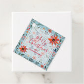 Elegante Winter Blume Weihnachten Geschenkanhänger (Beispiel)