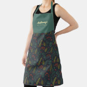 Elegante Winter Botanical All-over Print-Schürze Schürze (InSitu)