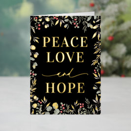 Elegante Winter Botanical Peace Liebe + Hope