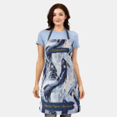 Elegante Winter Botanische Schürze mit Individuell (Getragen)