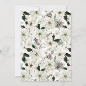 Elegante Winter Evergreen Elegantes Brautparty Einladung (Rückseite)