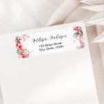 Elegante Winter Floral Brautparty Rücksendeadresse<br><div class="desc">Das elegante Winter Floral Brautparty Return Address Label zeichnet sich durch ein skurriles Winterdesign aus, das sich perfekt eignet, um in der frostigen Jahreszeit ein wenig zu feiern. Im Herzen des Hotels erwartet Sie ein festliches und dennoch elegantes Ambiente mit frostigen Blüten und lebendigen Winterbeeren. Weiche, eisrote Farbtöne harmonieren wunderbar...</div>